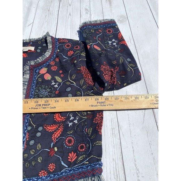 Loft Primavera Floral Embroidered Boho Jacket Women's 2 - Picture 4 of 8